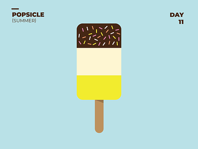 Popsicle - Summer 100dayschallenge 100daysofillustration art design flat icecream illustration illustrator popsicle simple simpleillustration summer vector
