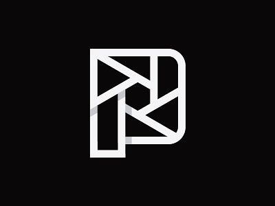 P for Photography icon logo design photography symbol