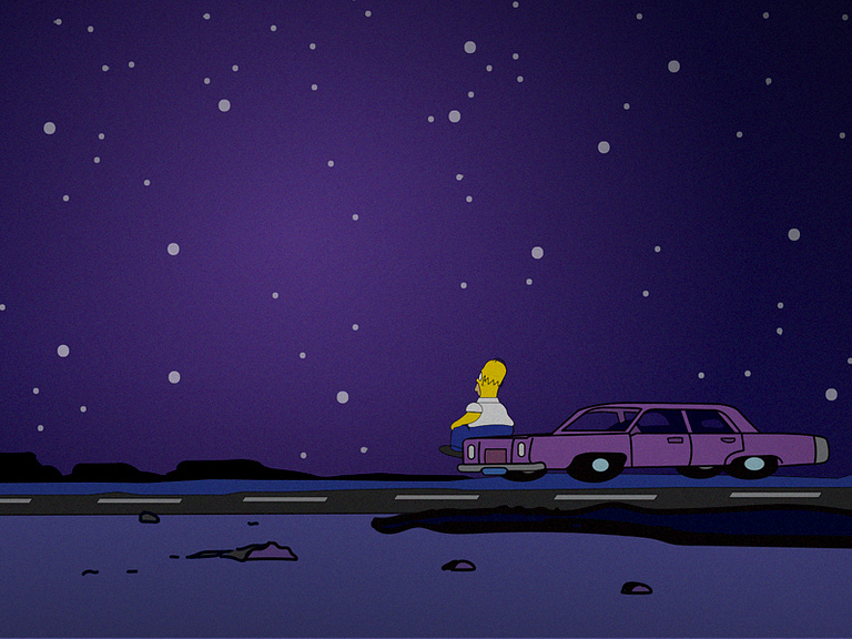 Simpson Starry Night by Tony / LopezArts on Dribbble