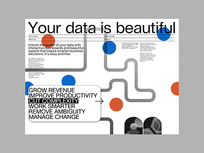 👉 Your data is beautiful Interaction animation circles design dots geometic interaction interaction design minimal product design prototype simple design swiss design swiss style typography ui ux vector web
