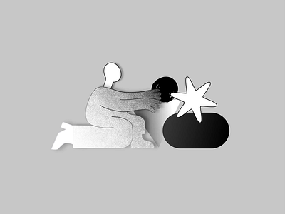 Playing with shapes! animation black white branding character animation design flat geometic gradient icon illustration illustrator minimal mixedmedia monochrome motion design motiongraphics noise shapes simple design vector
