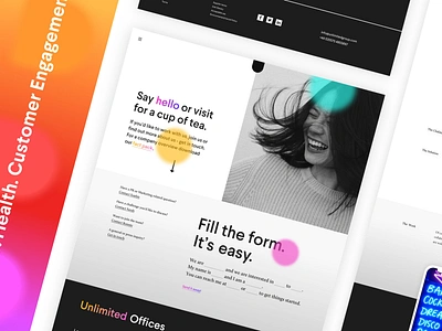 Unlimited Experimental Design black white branding color design experimental rainbow simple design typography ui uidesign web webgl