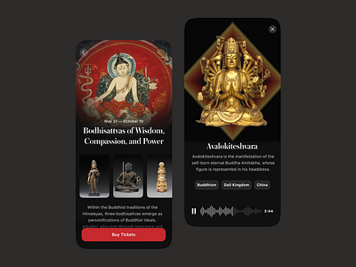 Museum Guide app appdesign mobile ui