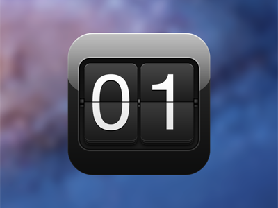 Counters App Icon app apple black counters gloss icon icons ios ipad iphone ipod mac madfork markpixel retina