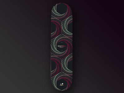 #1 - Geometrical Madness - Board Project board deck design geometric geometrical geometrie geometrique madness planche skate skateboard