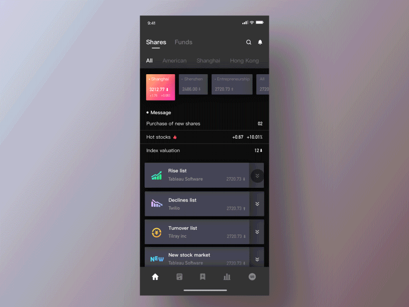 Display of "stock" works-3 gif dynamic effect design colorful
