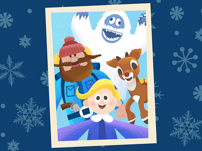 "Say, Abominable!" abominable snowman childrens book childrens illustration childrens lit christmas digital illustration hermey holiday illustration illustrator kid lit kids book kids illustration rudolph rudolph the red nosed reindeer yukon cornelius