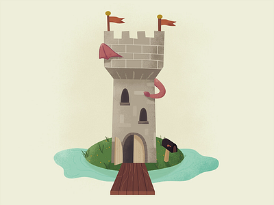 House With A View castle childrens book childrens literature dragon fantasy illustration kids book tower