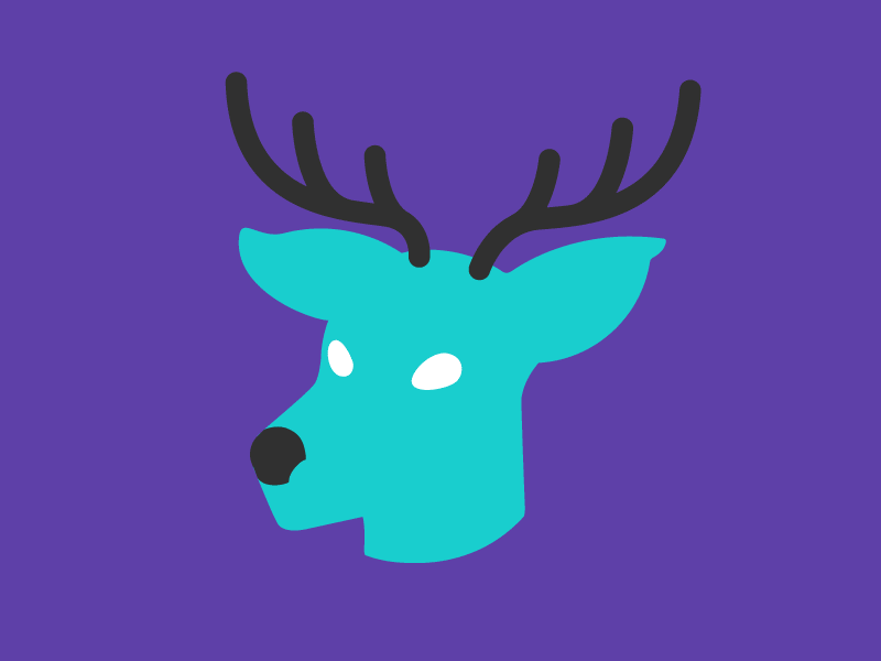 Deer Icon animal asset deer icon illustration logo lolax personal brand identity vector