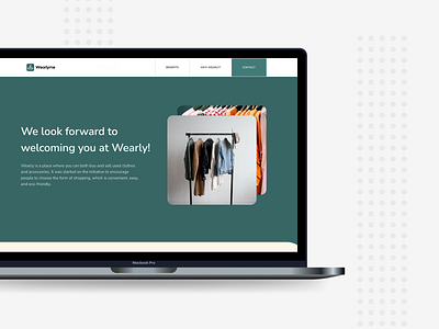 Wearly.me landing page UX/UI