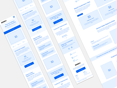 Brand24 mobile wireframe brand24 clean homepage information minimal mobile redesign typography ux vector wireframe wireframe design wireframe kit wireframes