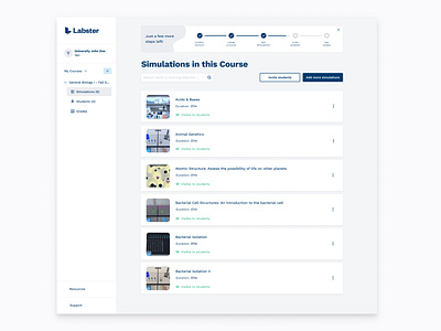 My Labster - Simulation list