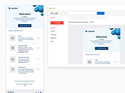 My Labster - Emails design e mail email email design flat ui ux