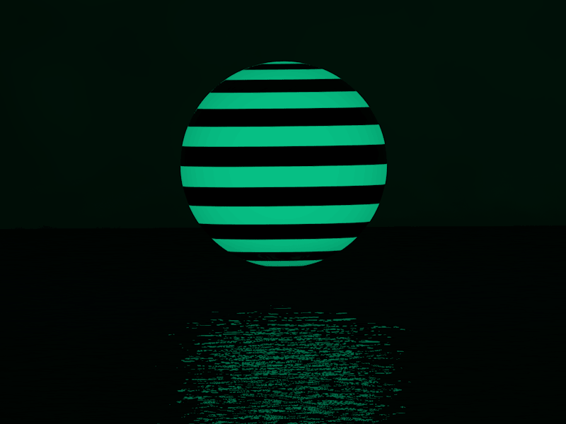 Bewarecollective sphere c4d gif green loop montreal web insp