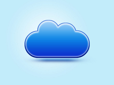 Bewarecollective / Cloud blue cloud cobalt float icon