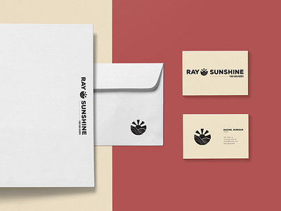 Ray O Business Stationary clean farm food garden logo simple stationary