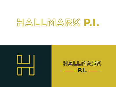 Hallmark P.I. logo logotype pi private investigator