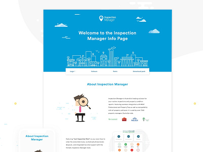 Inspection Manager - Online Media Kit branding download identity illustration info infographic kit manual media online ui ux design