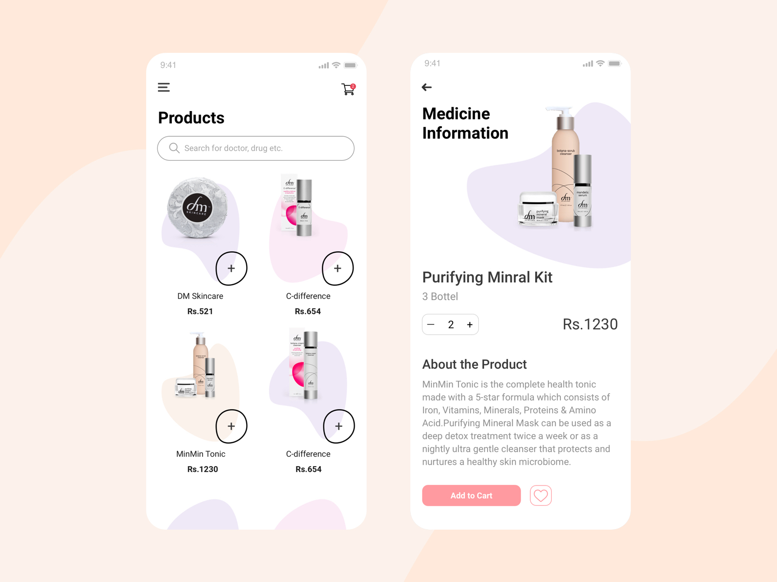 Cosmetic Products App by Shipra Gupta on Dribbble