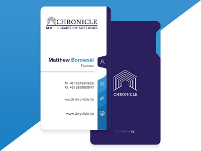 Chronicle Business Card businesscard businesscarddesign illustration logo logo design mockup design typography ux video web web deisgn
