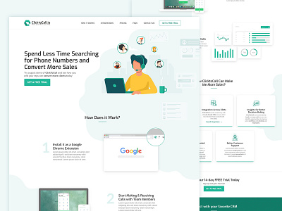 Click to Call Web Mockup