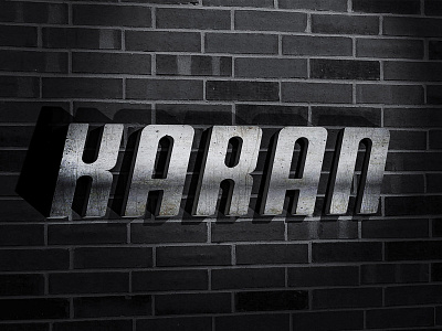 Photoshop 3d Metal Text Effect