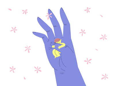 Mama's Hand illustration vector