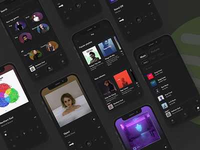 Spotify Redesign // Neumorphism concept design interaction interaction design interface interface design ios mobile ui music app neumorphic product design sketch spotify ui uplabs ux