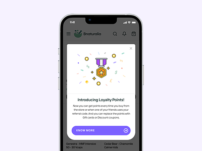 Loyalty Points announcement app ecommerce game illustration loyalty medal mobile points prize referral refferral ui ux vector visual
