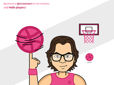 Hello players ! dribbble players shot first