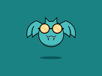 Geek Bat bat branding geek illustration logo vector