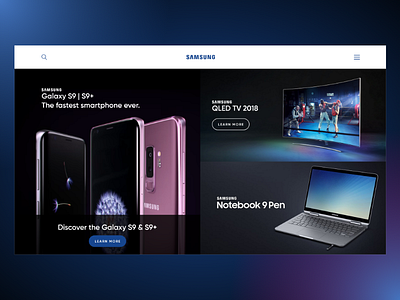samsung website samsung ui ux webapp webdesign website
