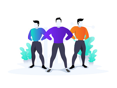 fitness model/Superhero ai anatomy body body art colors fitness model gradient illustration man men superhero vector