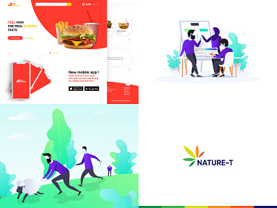 My top 4 of 2018 app application brand branding colorful colors design flat golden ratio icon illustration inspiration logo typography ui ux vector webdesign website