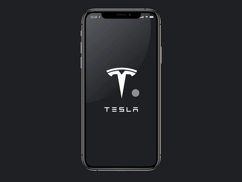 Tesla app concept animation concept design electric electric car interaction interaction design interactive interface tesla ui ui animation ux