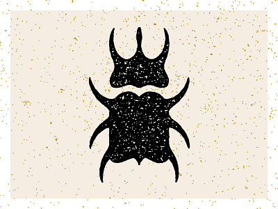 Beetle Stamp beetle insect logo stamp symbol vector