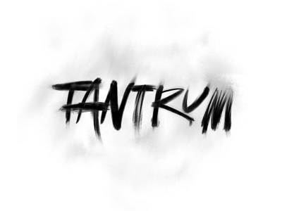 Tantrum brush emotion lettering pencil procreate smudge type