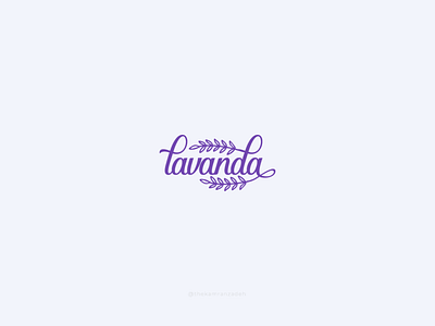 Lavanda bakery logo flower logo handwriting lavanda lavanda logo lavander logo logo ornament logo symbol logo text logo typogaphy