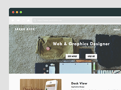 Portfolio Site Relaunch application debut designer desk view hire portfolio web web design web development