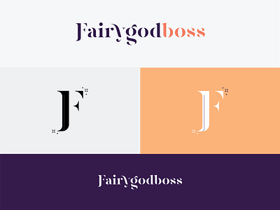 Fairygodboss Rebranding Concept branding concept design purple branding serif star logo women empowerment