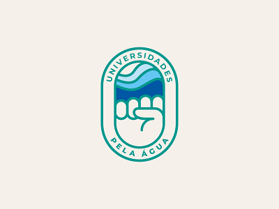 Universidades pela água fist logo nature water água