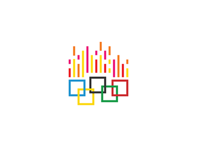 olympic flame clear fire flame logo minimal olympic pixel