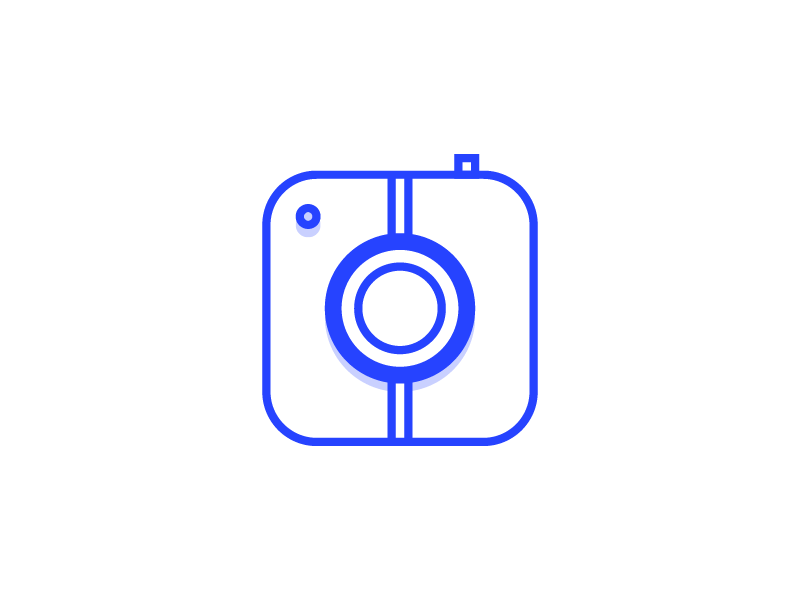 Say "cheese" animation camera clear finger flat icon illustrartion polaroid