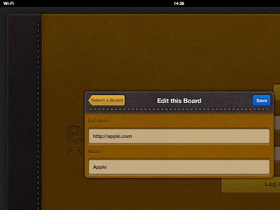 eBoard app for iPad - Edit a Board app eboard ios ipad ui user interface