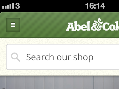 Abel & Cole iOS App - Home View abel abel cole cole ios iphone iphone 5 ui user interface