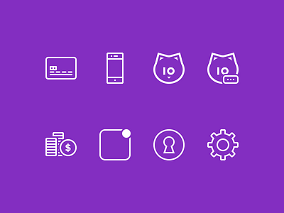 A handful of icons from Kitty10 app finance financial financial technology icon icons ios kitty10 technology