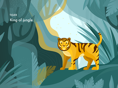Tiger - Cat Series ai cat design flat illustraion illustration art illustrator jungle tiger vector vector illustration
