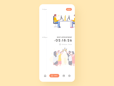 Countdown Timer adobe xd app design countdowntimer daily ui mobile app mobile ui schedule uidesign