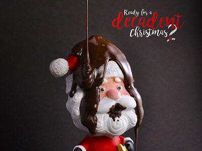 Christmas card chocolate christmas decadent photography