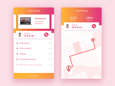 Delivery check design ui user ux